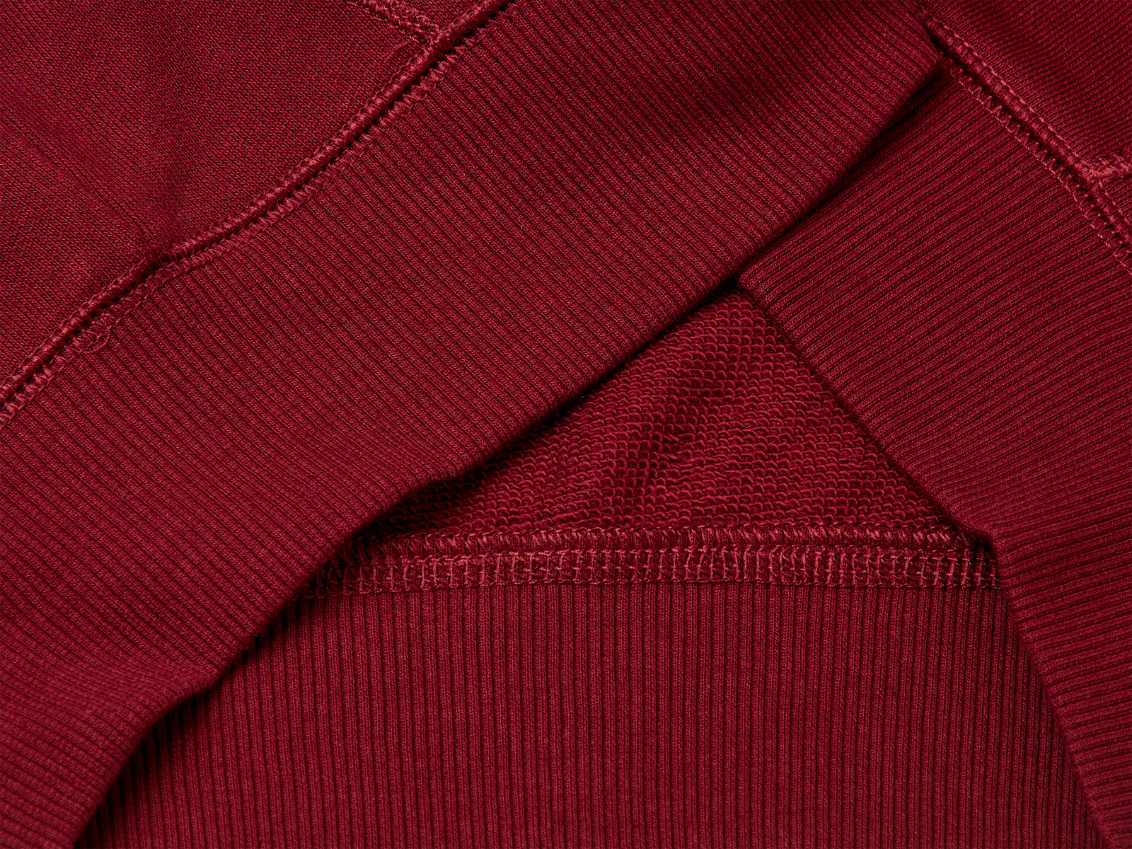 Felpa con zip in puro cotone da bambino bordeaux 3 | Benetton Outlet