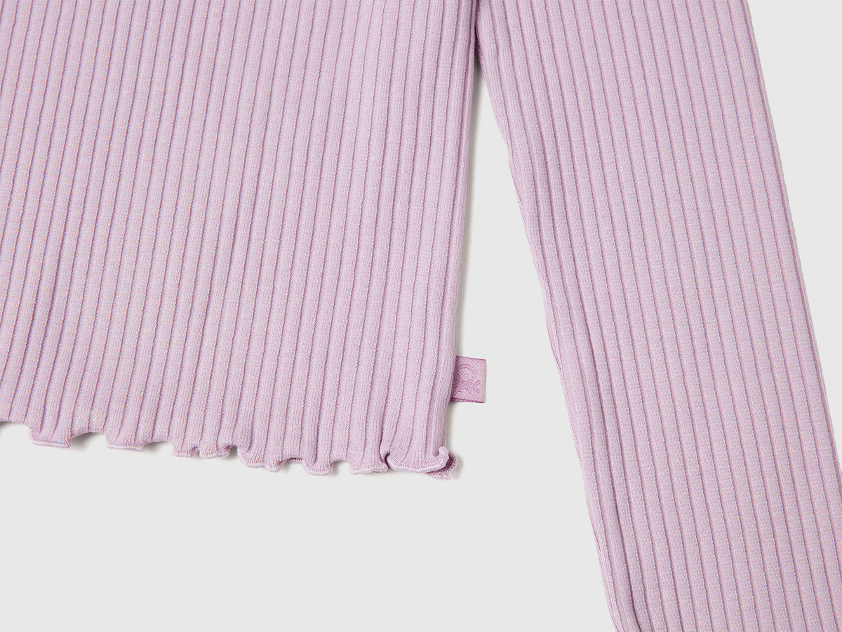 Maglietta slim fit in cotone stretch