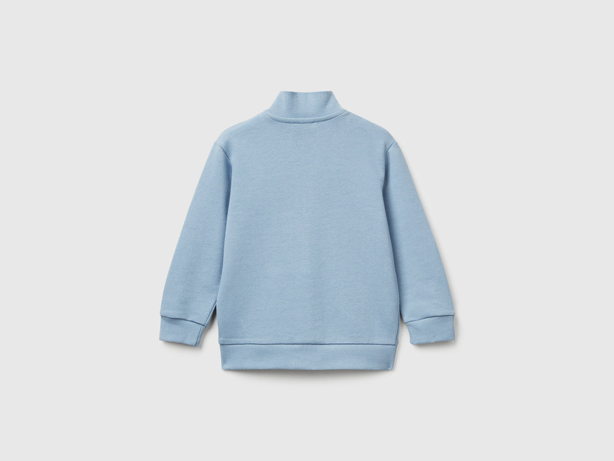 Felpa in cotone con logo