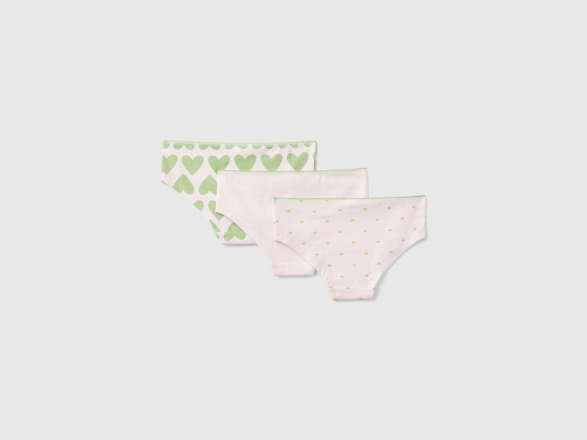 Tre culotte in cotone stretch