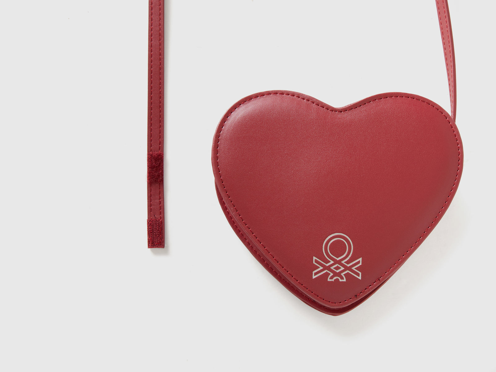 Borsa a tracolla a forma di cuore da bimba rosso 3 | Benetton Outlet
