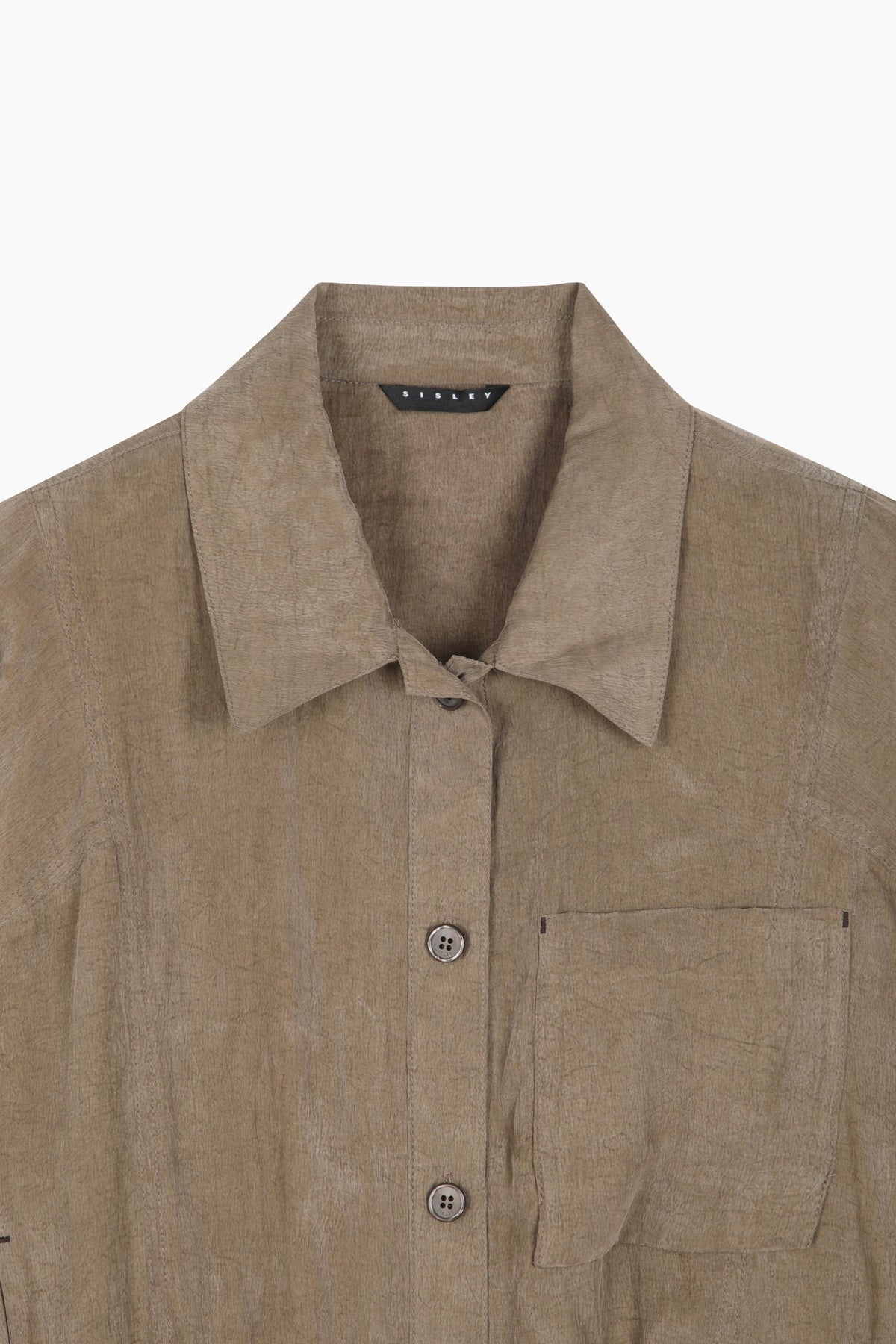 Giacca-Camicia effetto stropicciato