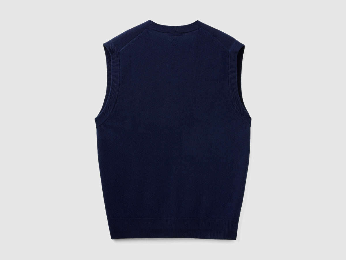 Gilet in pura lana Merino