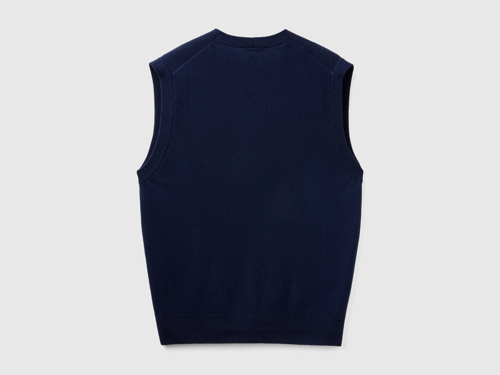 Gilet in pura lana Merino da uomo blu scuro 2 | Benetton Outlet