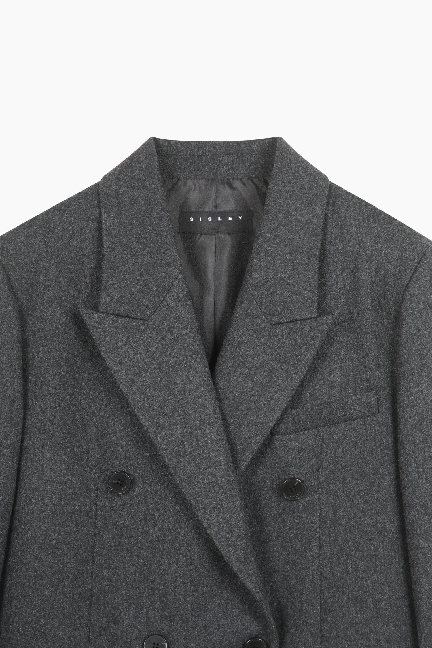 Blazer in misto lana da donna grigio scuro 3 | Sisley Outlet