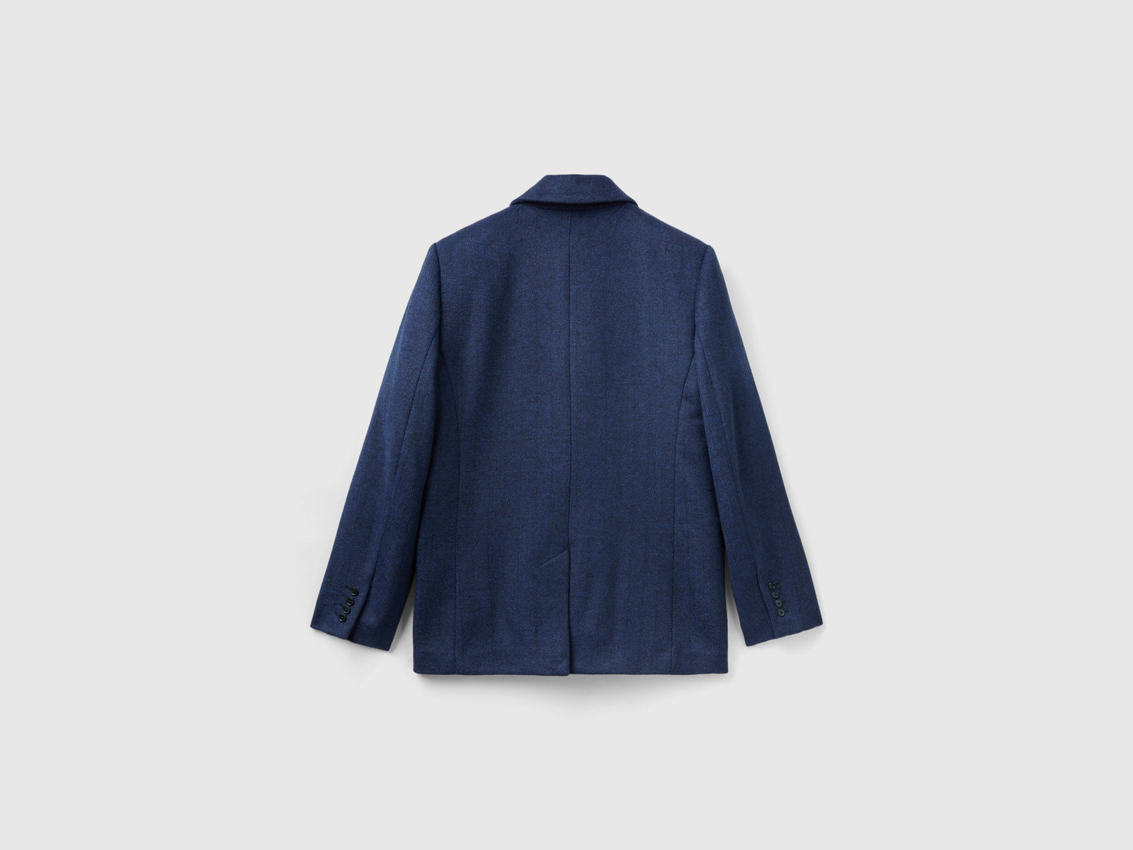 Giacca in misto lana con tasche da donna blu scuro 2 | Benetton Outlet