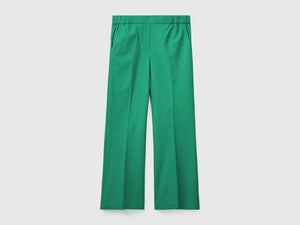 Pantaloni lunghi in puro cotone con gamba morbida