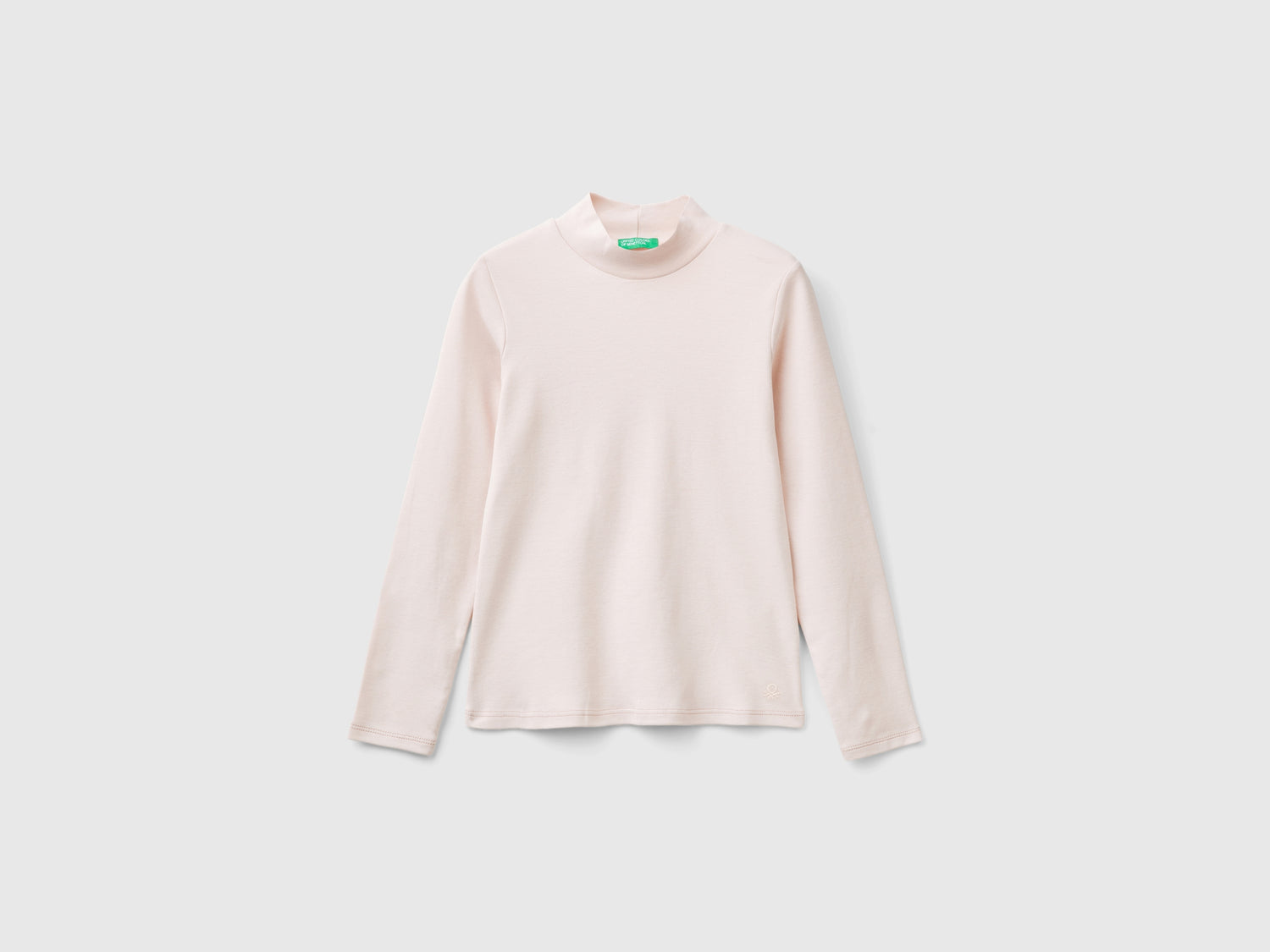 Pure organic cotton T-shirt da bambina pesca | Benetton Outlet
