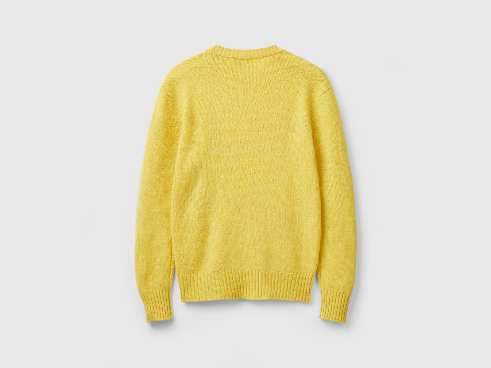 Pure Shetland wool sweater da donna senape 2 | Benetton Outlet