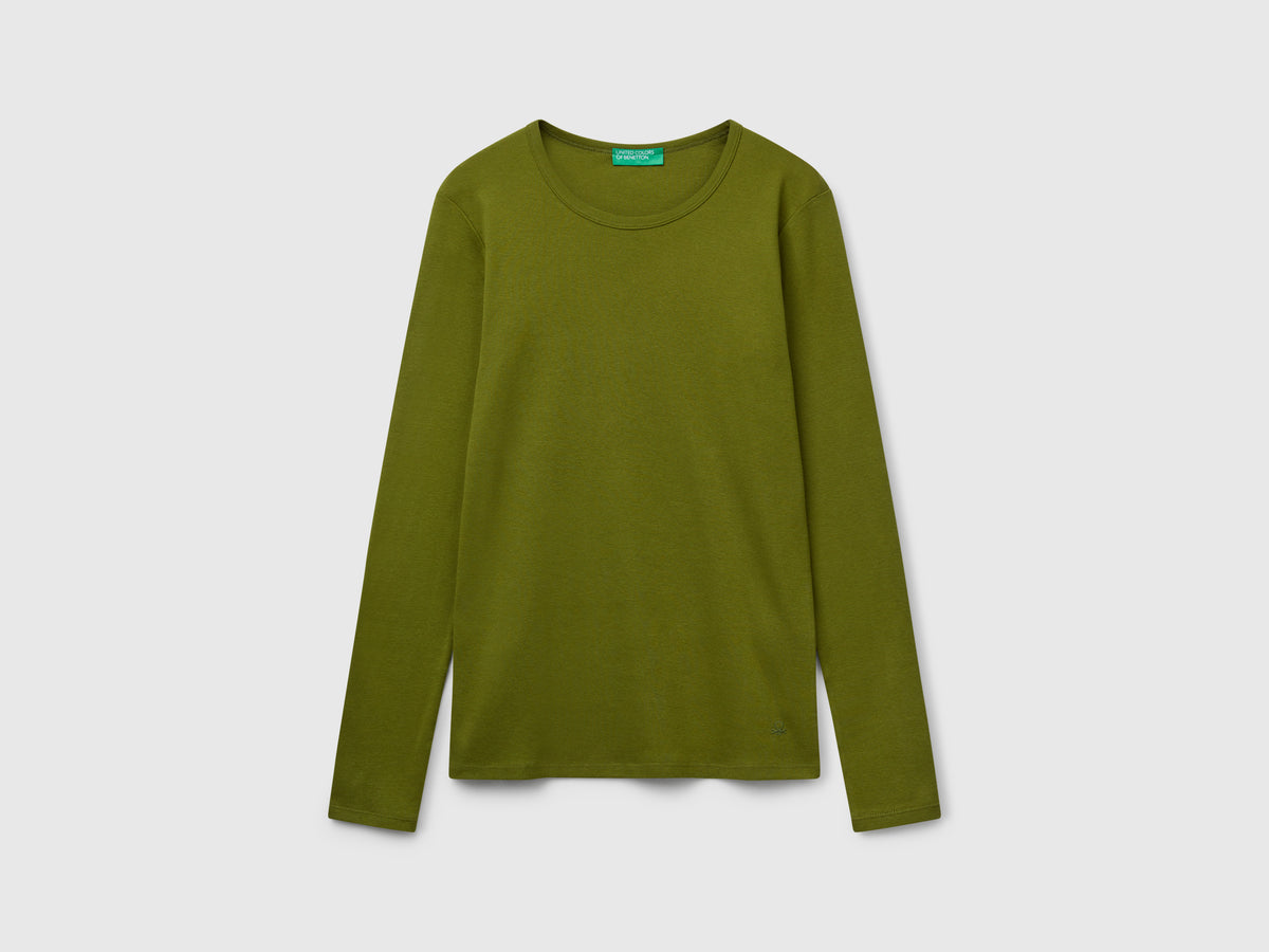 T-shirt manica lunga 100% cotone