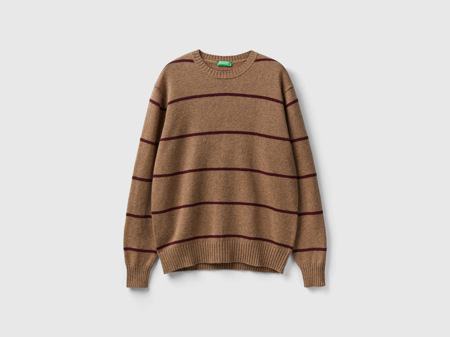 Maglia in pura lana Shetland da uomo beige | Benetton Outlet