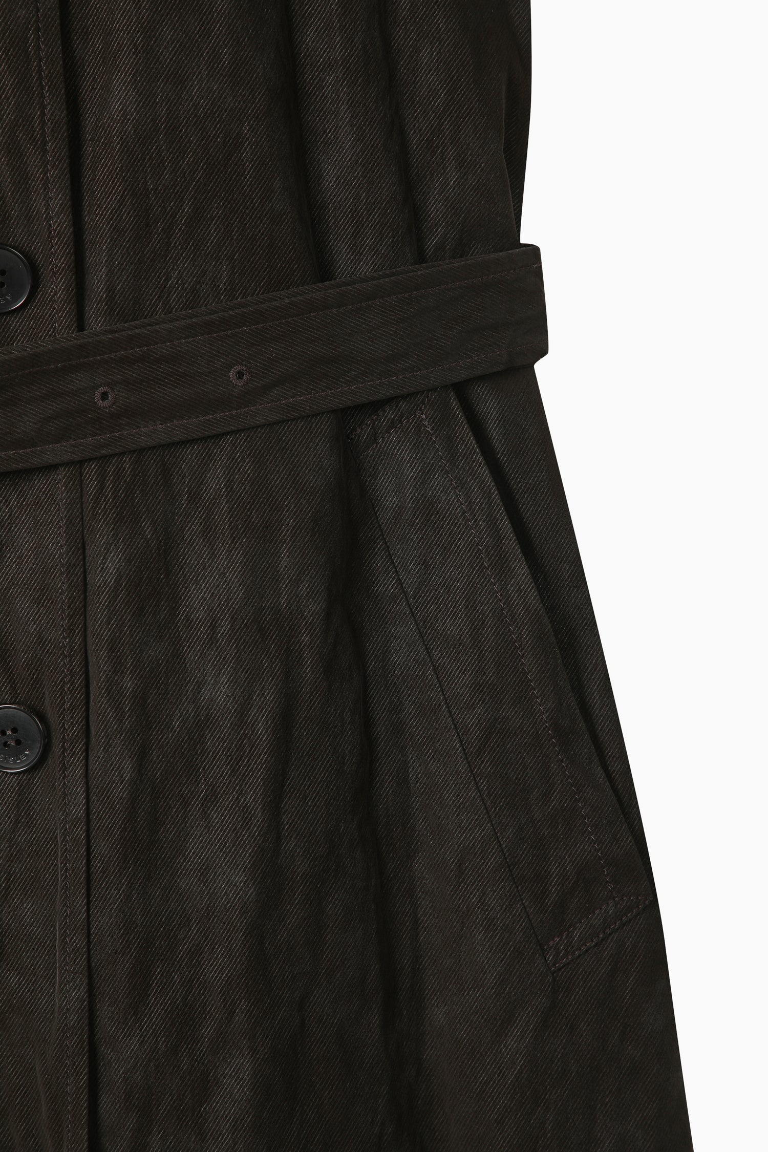 Trench effetto stropicciato da donna marrone scuro 4 | Sisley Outlet