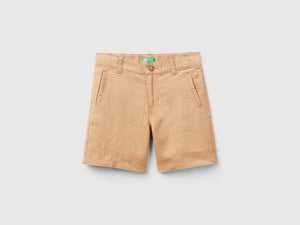 Shorts in misto lino