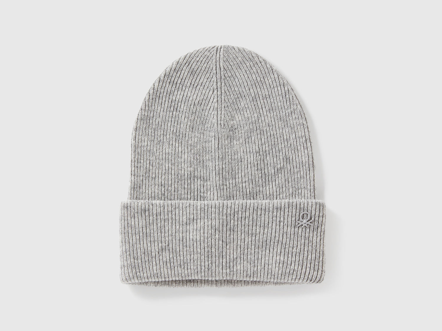 Berretto in misto lana da bambino grigio chiaro | Benetton Outlet