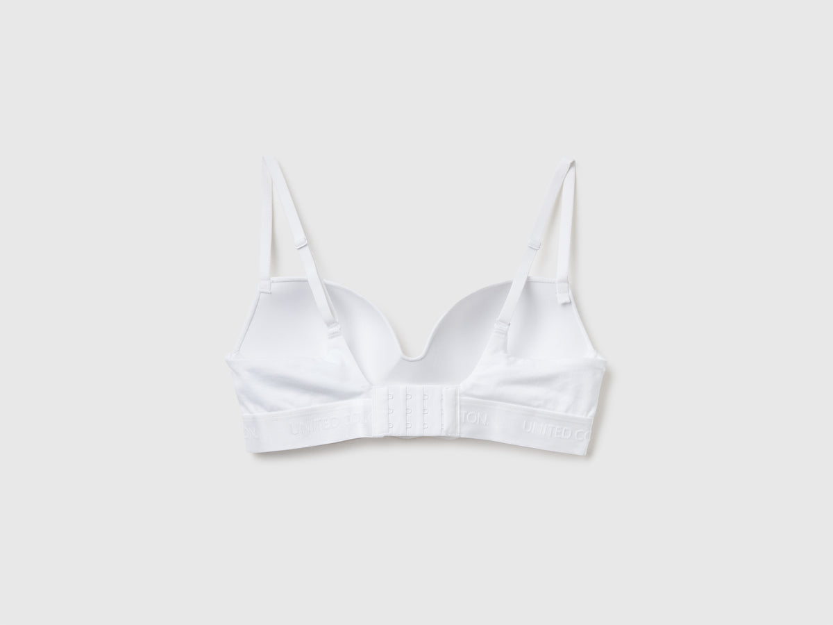 Reggiseno imbottito in cotone stretch