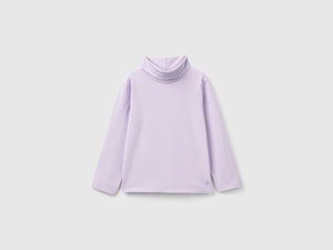 T-shirt lupetto in cotone stretch