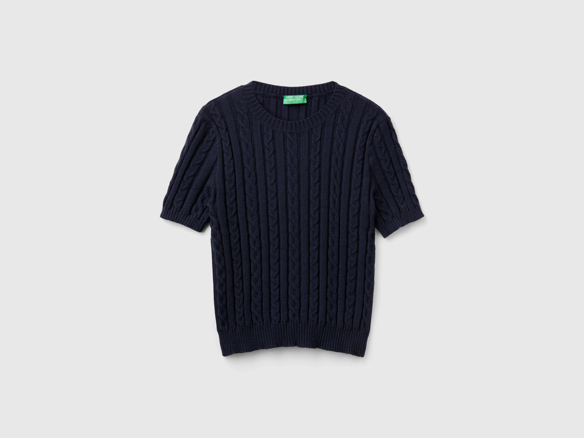 Maglia fluida a manica corta