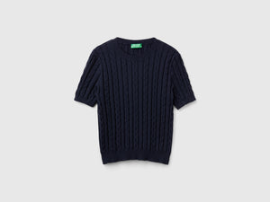 Maglia fluida a manica corta