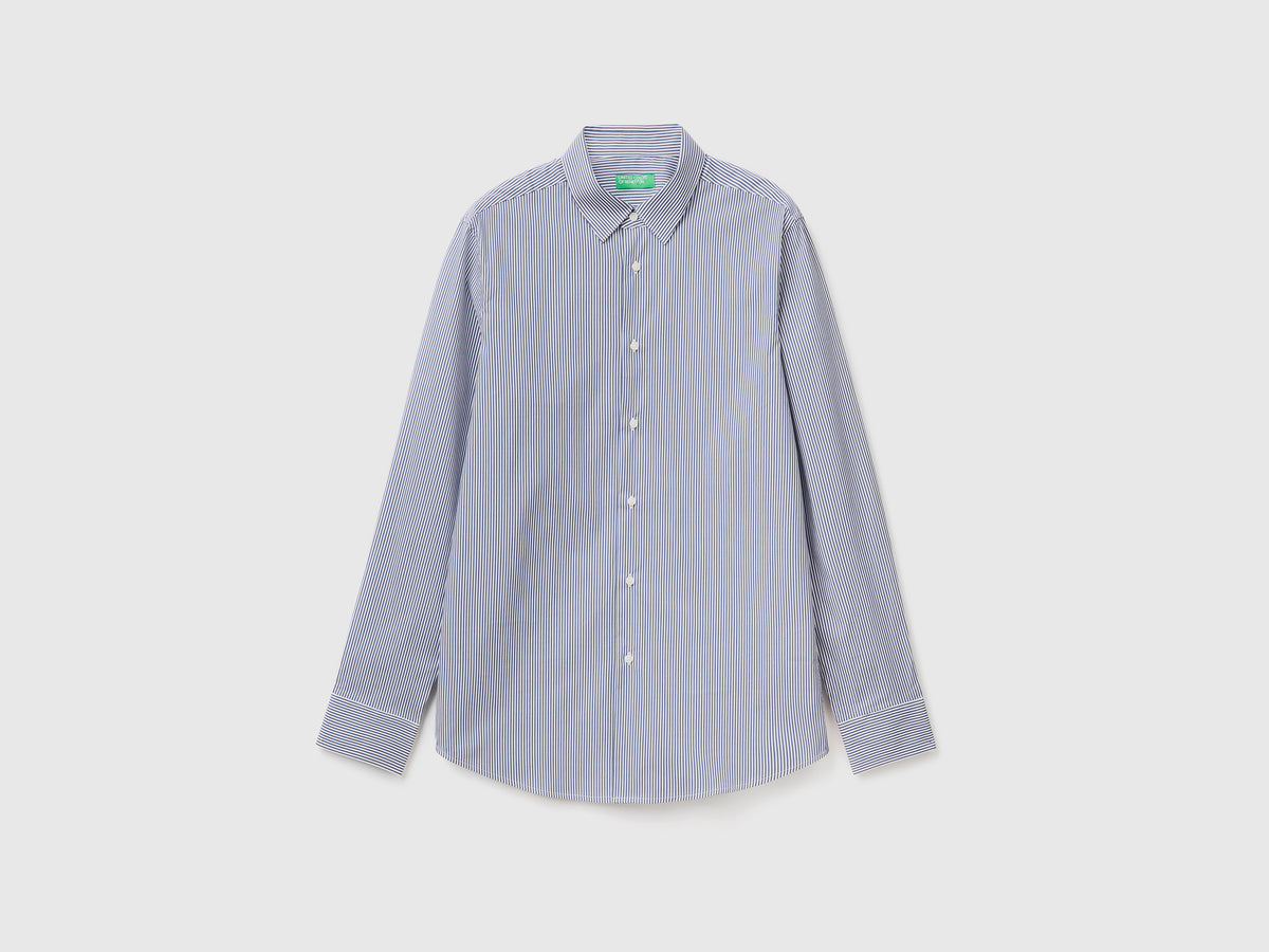 Camicia slim fit in misto cotone stretch