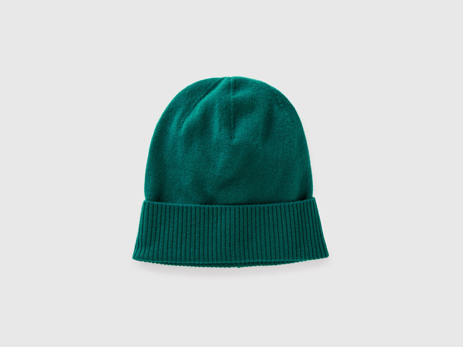 Cappello in pura lana Merino da donna verde scuro | Benetton Outlet