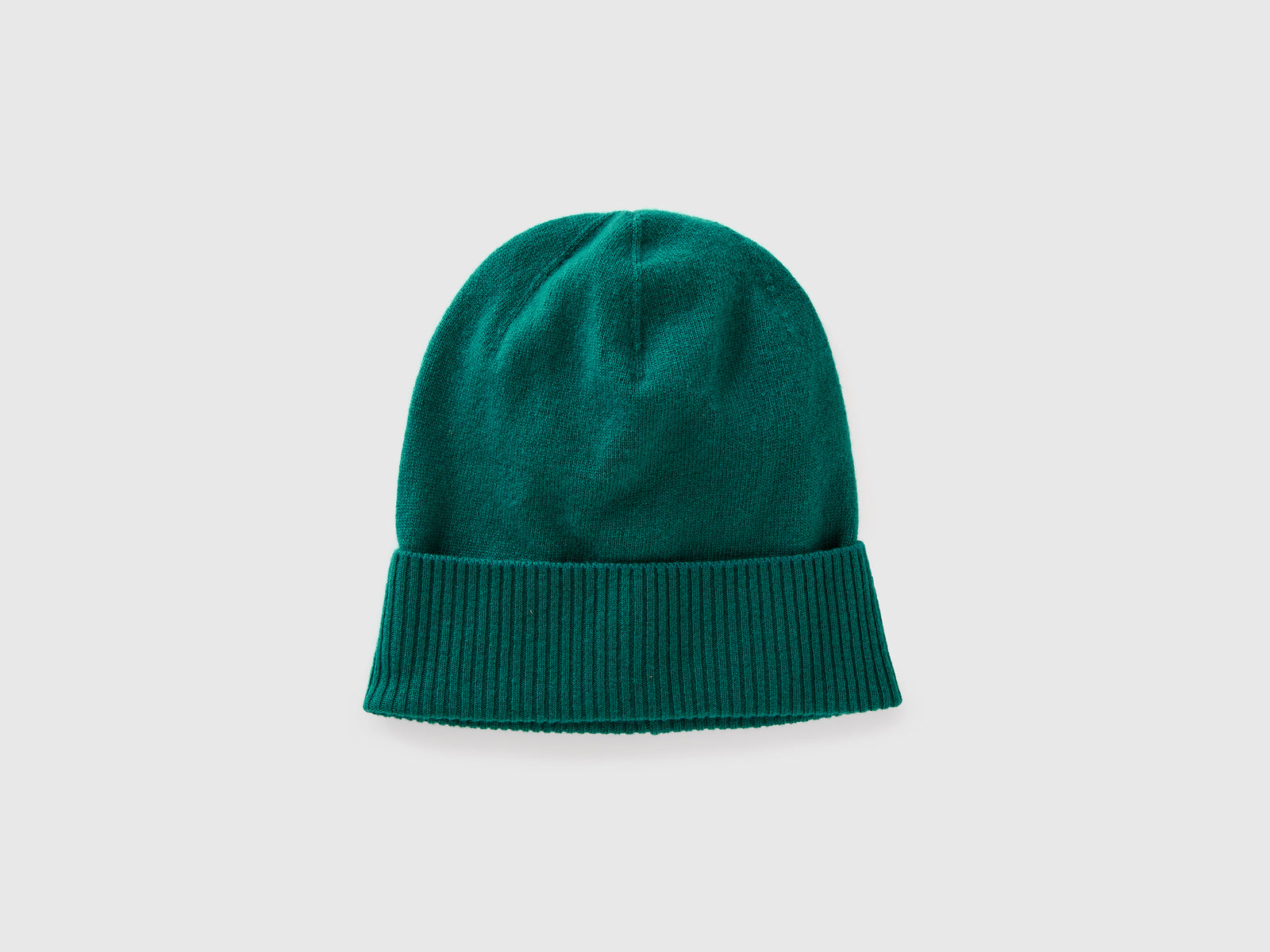 Cappello in pura lana Merino da donna verde scuro | Benetton Outlet