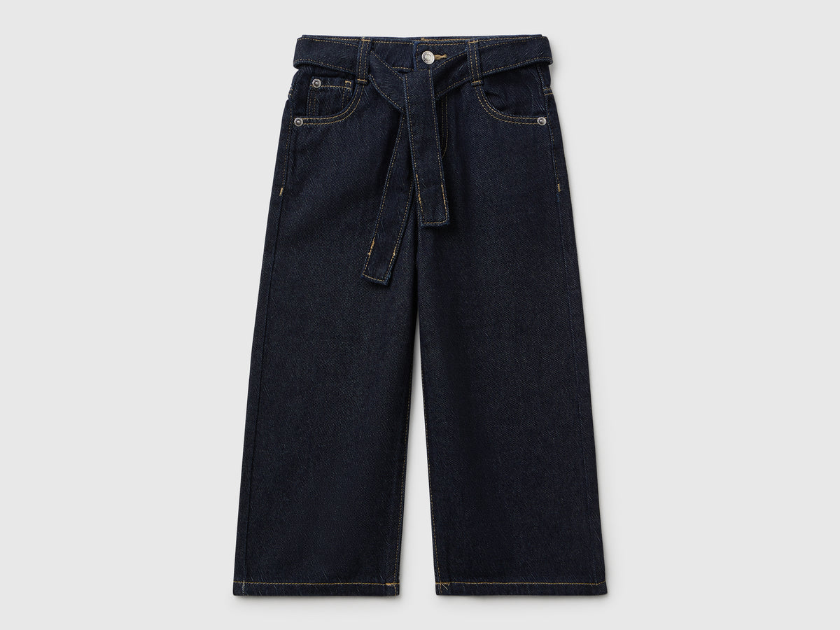 Jeans wide fit con fusciacca