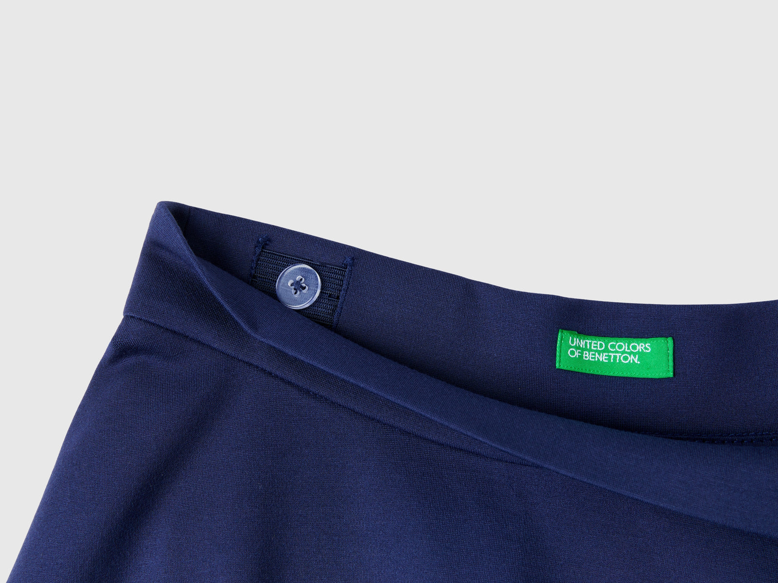 Gonna con pieghe in misto viscosa da bambina blu scuro 2 | Benetton Outlet