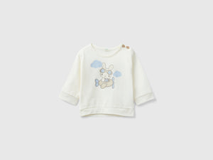Calda t-shirt con stampa coniglietto