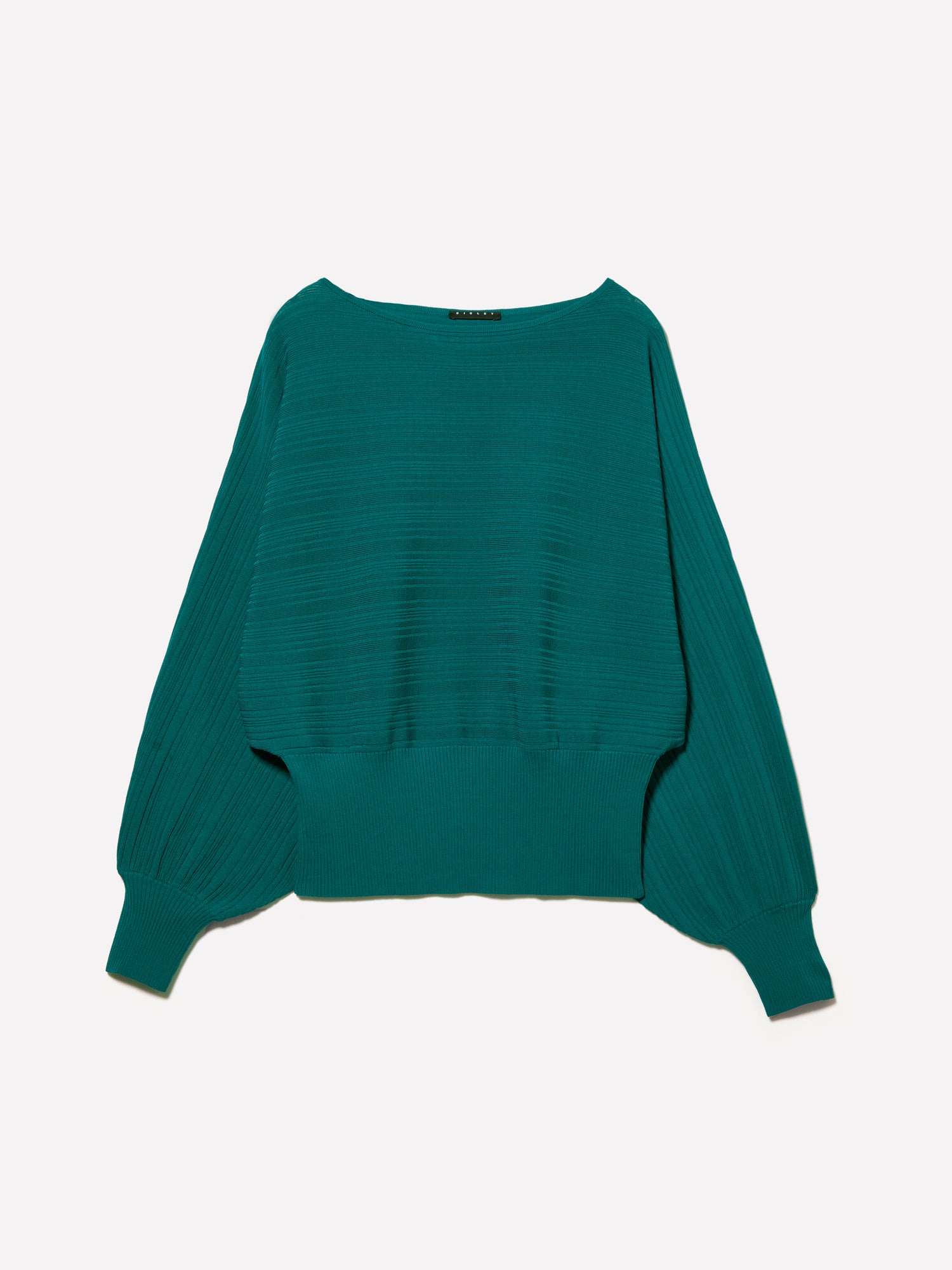 Maglia con maniche a pipistrello da donna verde ottanio | Sisley Outlet