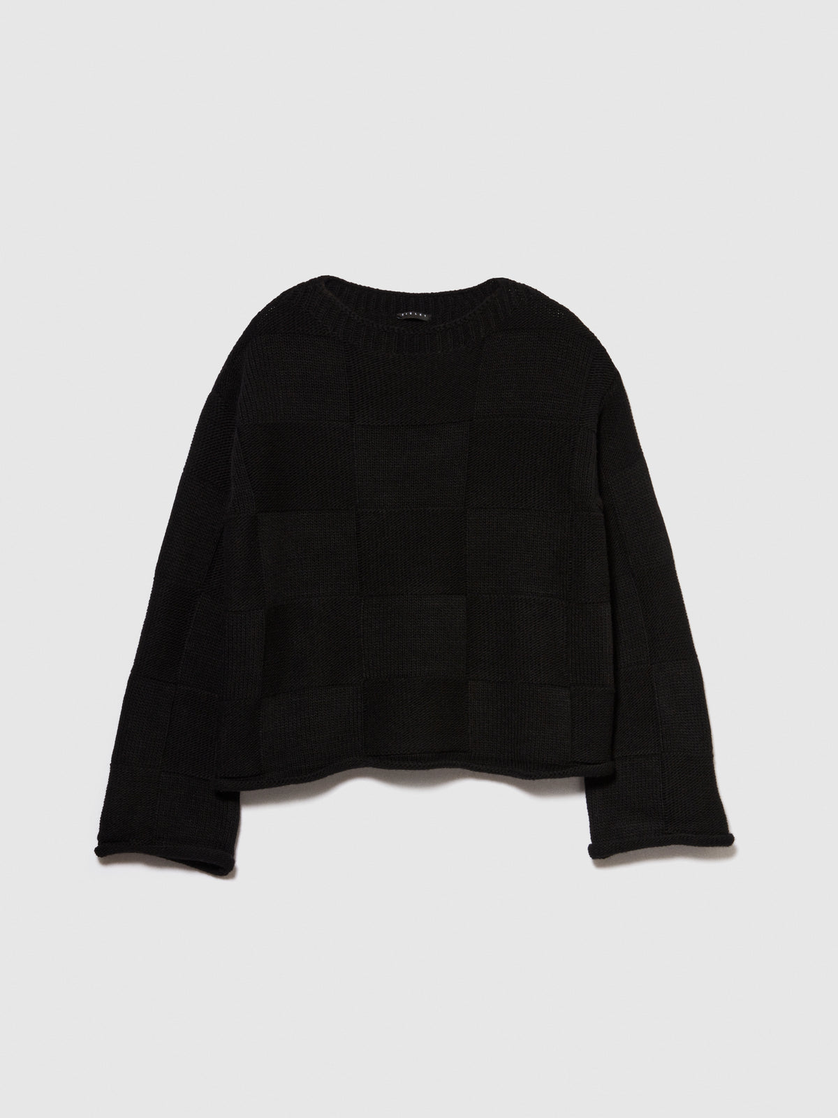 Maglia lavorata con quadri