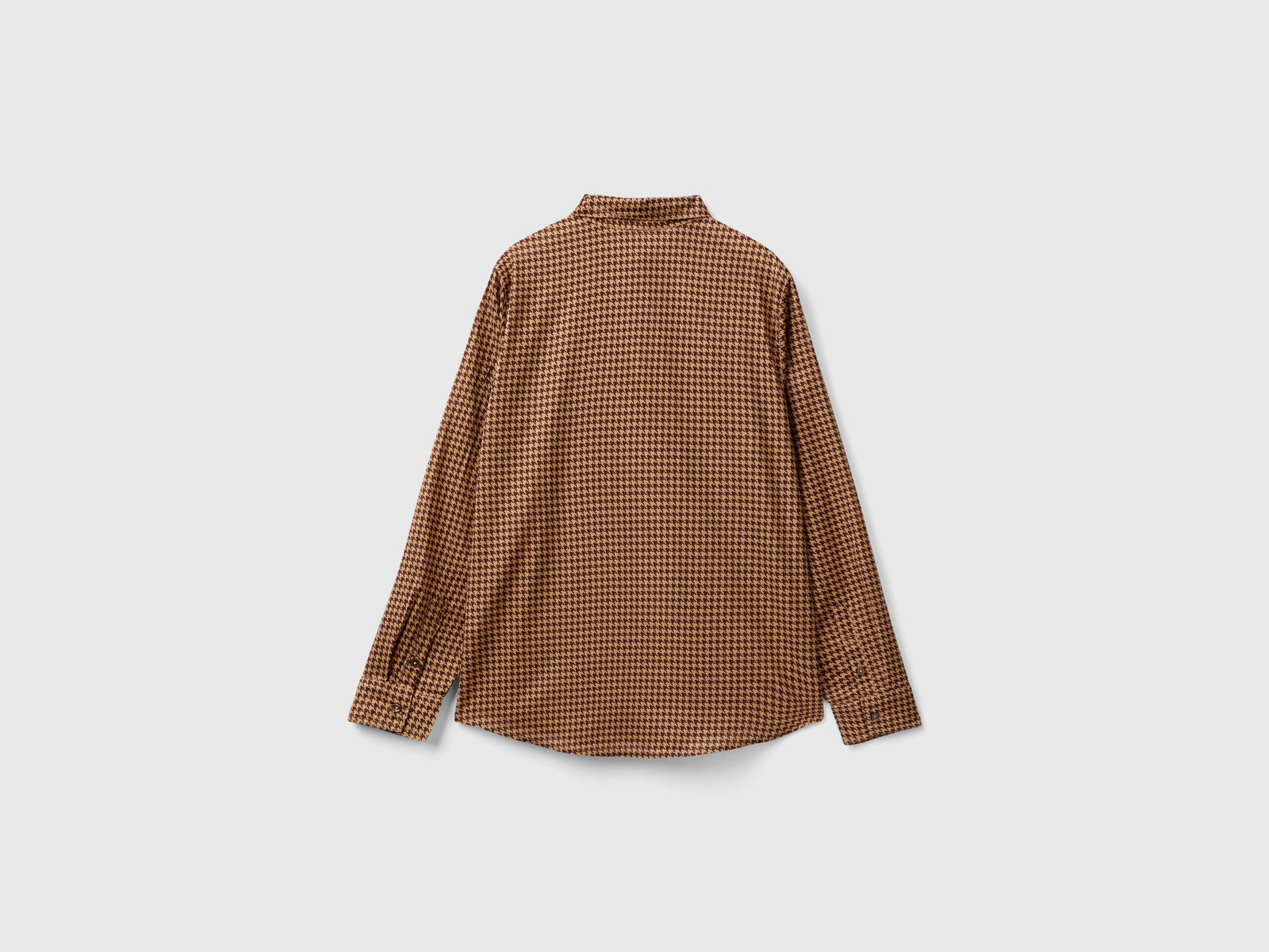 Camicia pied de poule da donna marrone 2 | Benetton Outlet