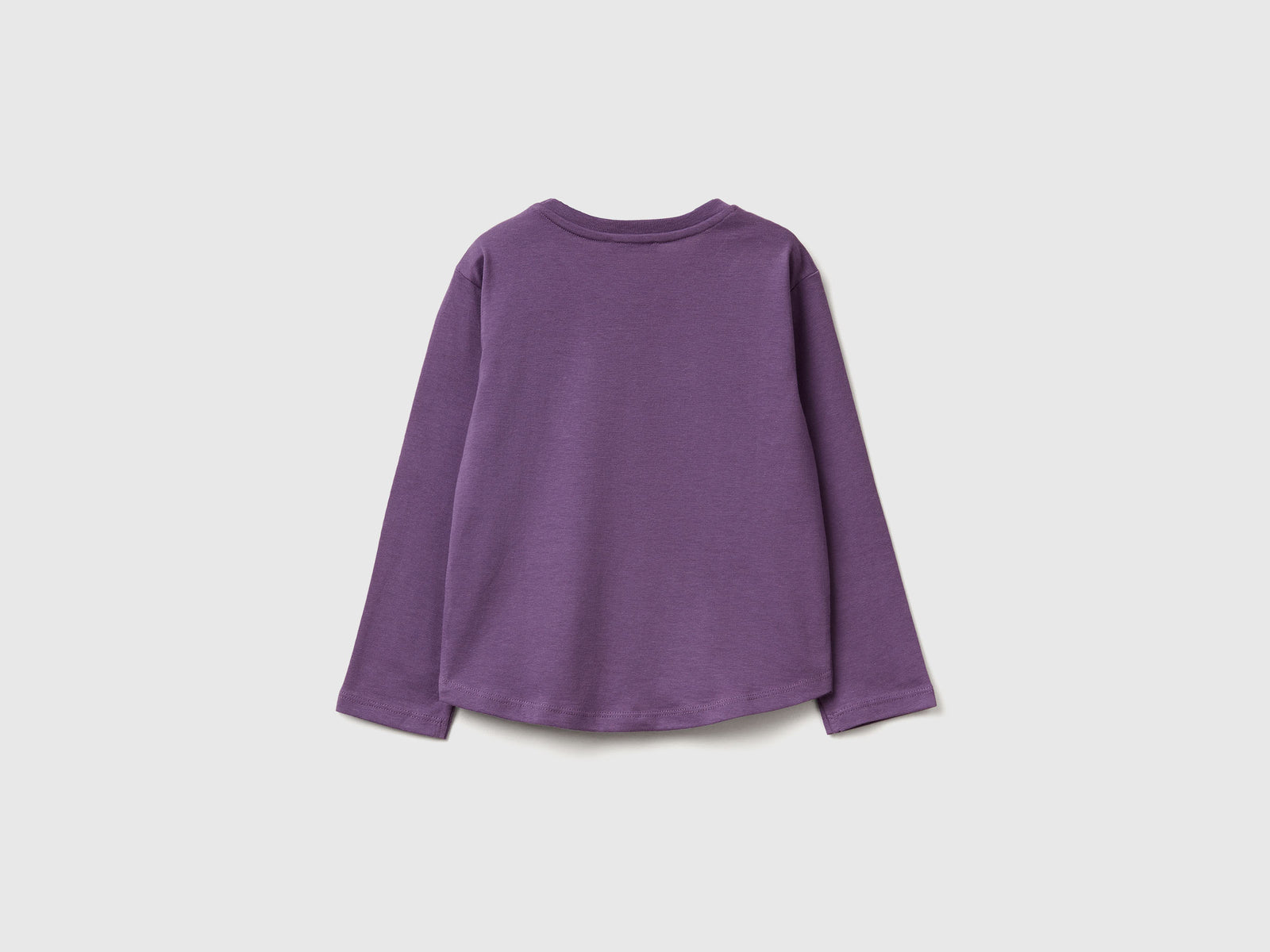 T-shirt con applicazione effetto petali da bimba viola 2 | Benetton Outlet