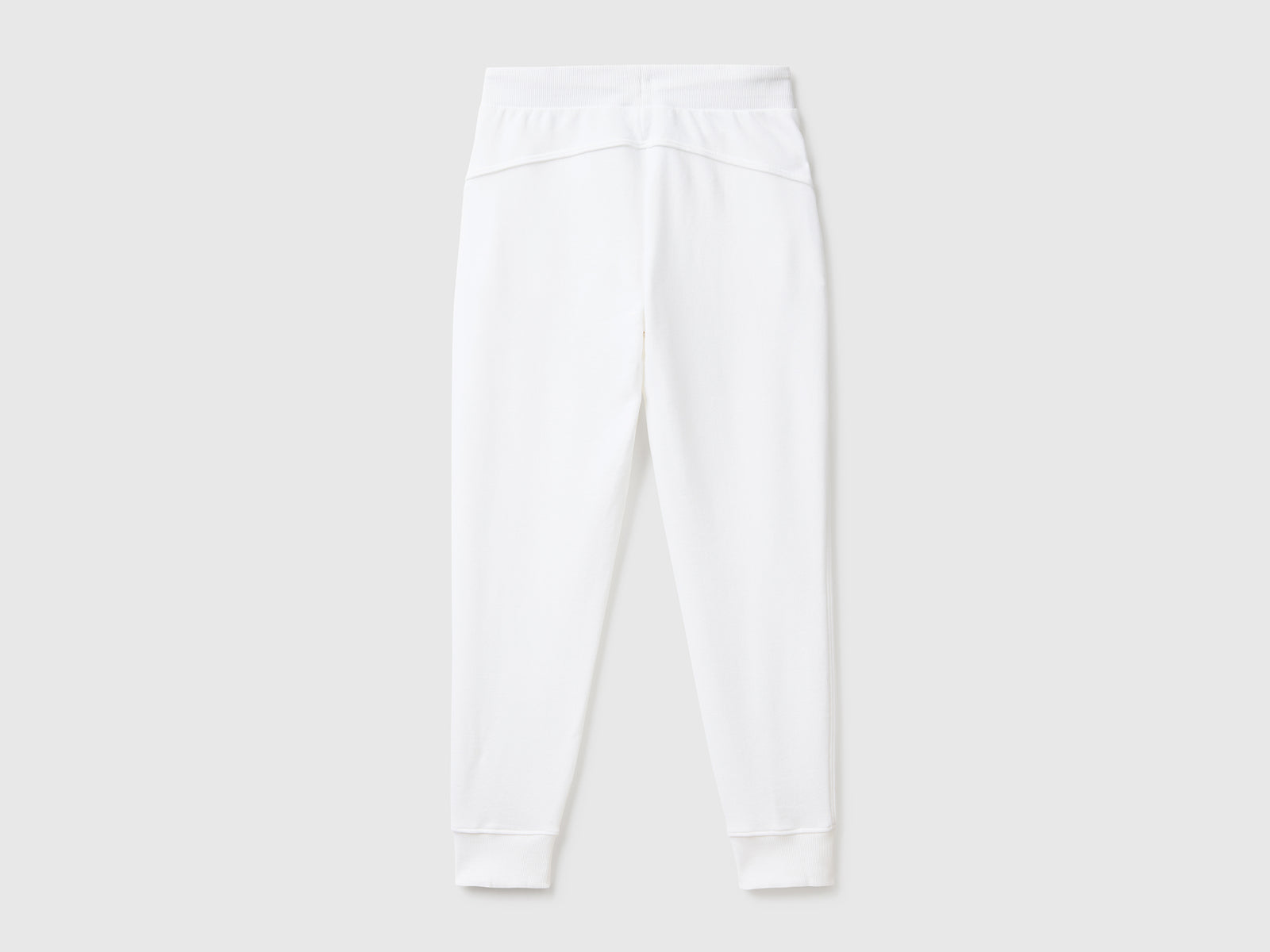 Pantaloni in felpa con coulisse da donna bianco 2 | Benetton Outlet