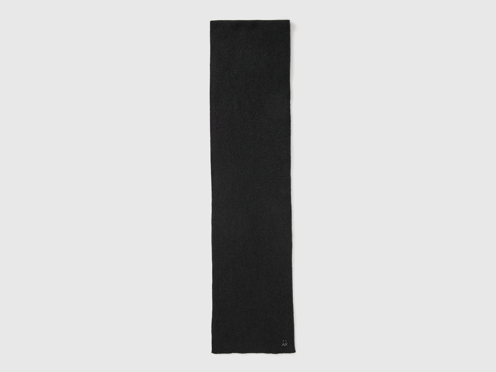 Sciarpa in misto lana da bambino nero 2 | Benetton Outlet