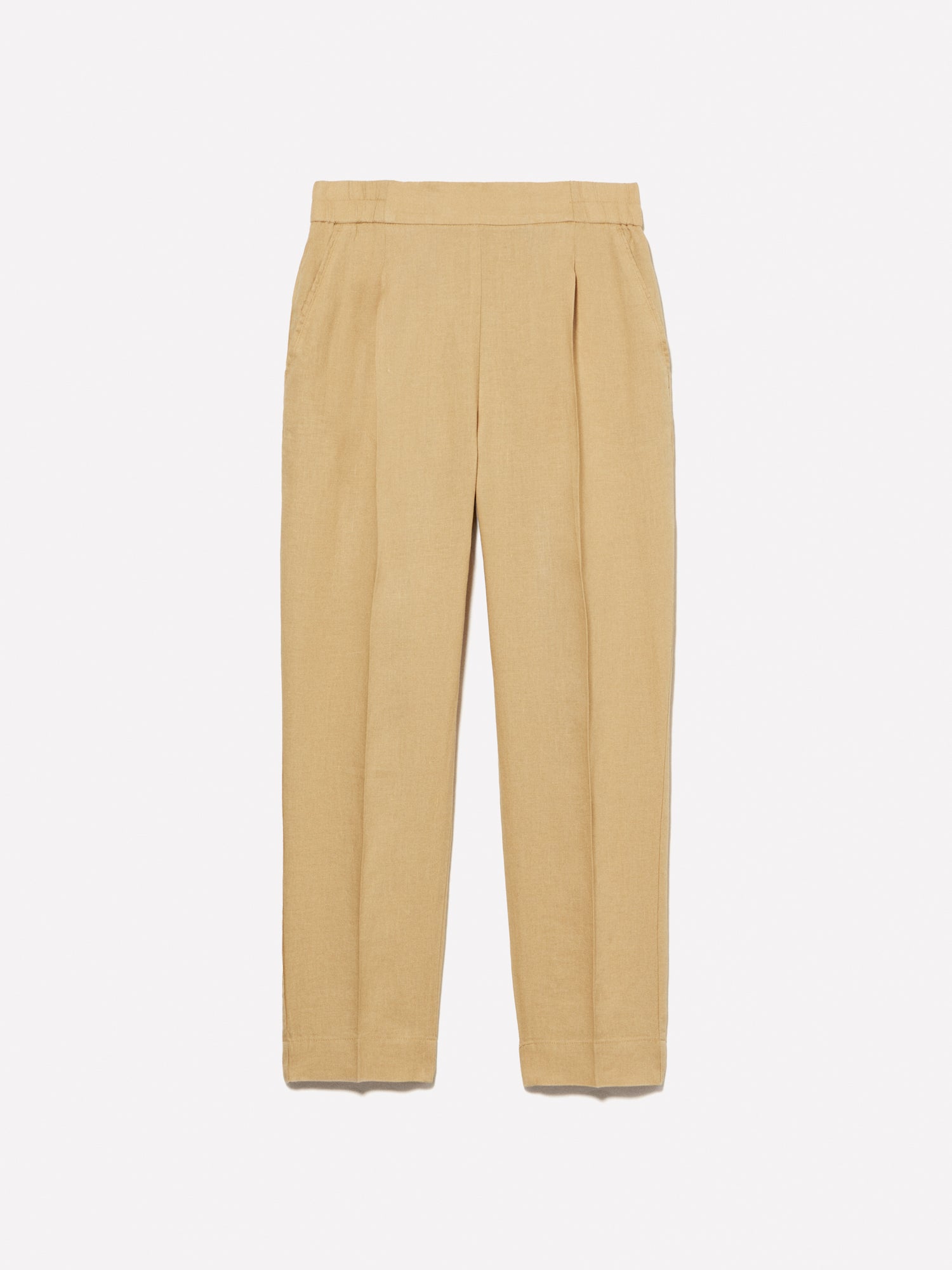 100% Linen Joggers da donna senape | Sisley Outlet