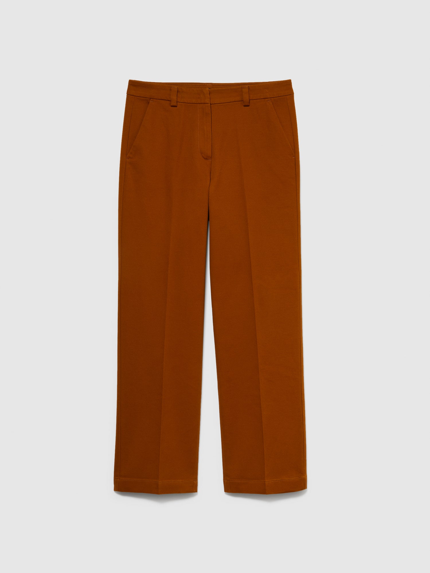 Pantaloni regular fit da donna cammello | Sisley Outlet
