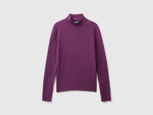 T-shirt lupetto in misto cotone