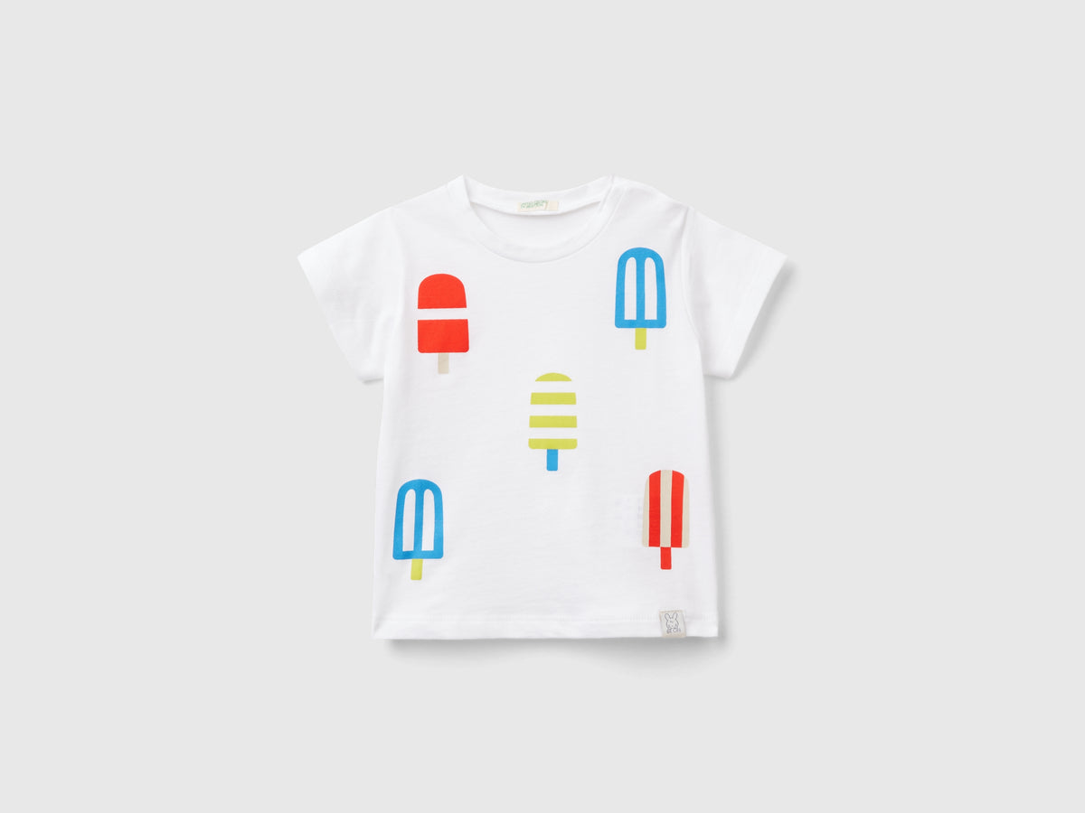 T-shirt con stampa gelati