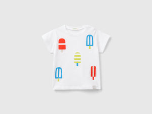 T-shirt con stampa gelati