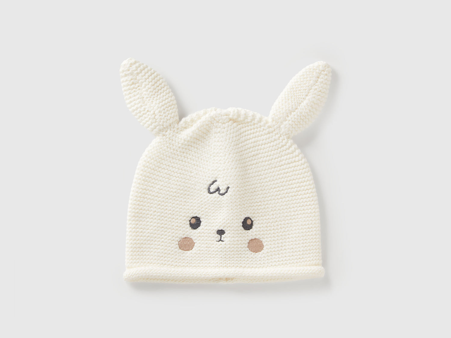 Cappellino crochet con applicazioni da neonato bianco panna | Benetton Outlet