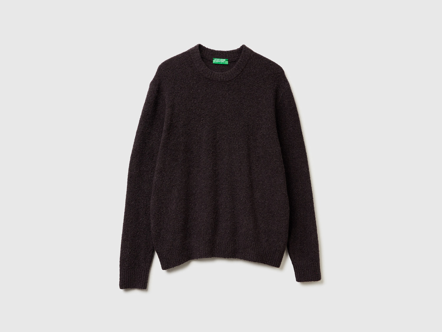 Maglione in misto lana da uomo grigio scuro | Benetton Outlet