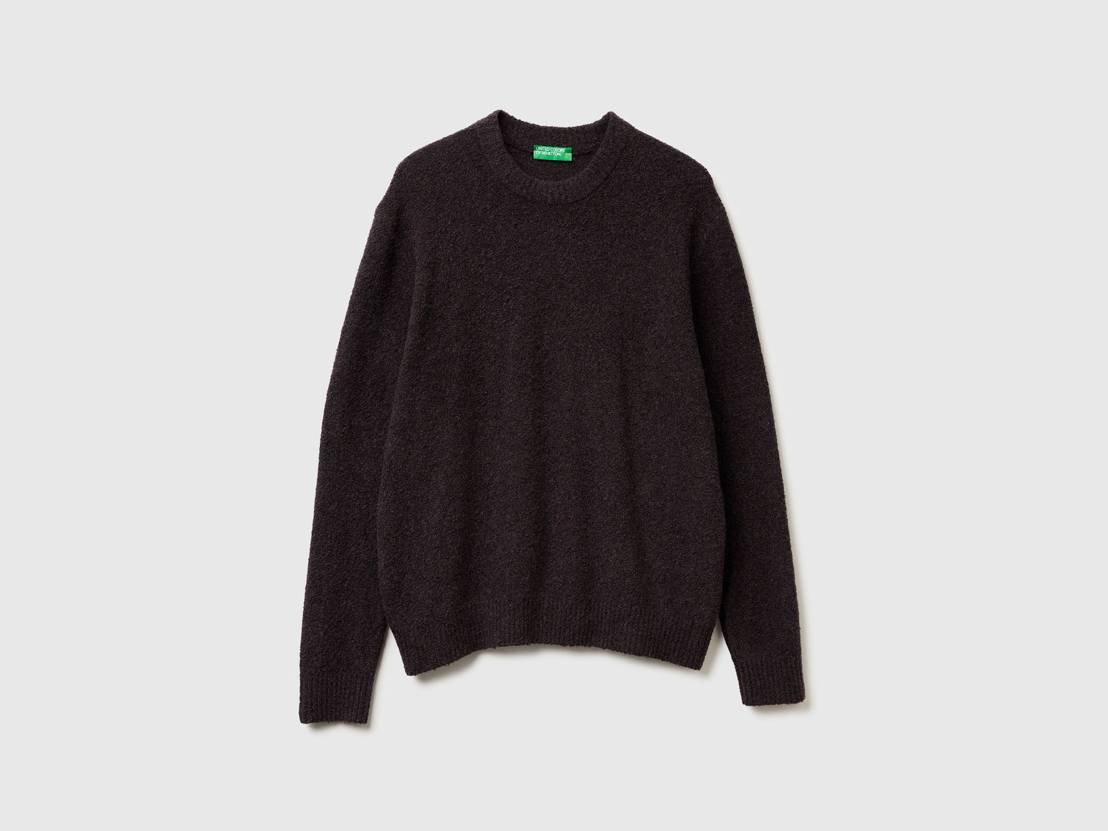 Maglione in misto lana da uomo grigio scuro | Benetton Outlet