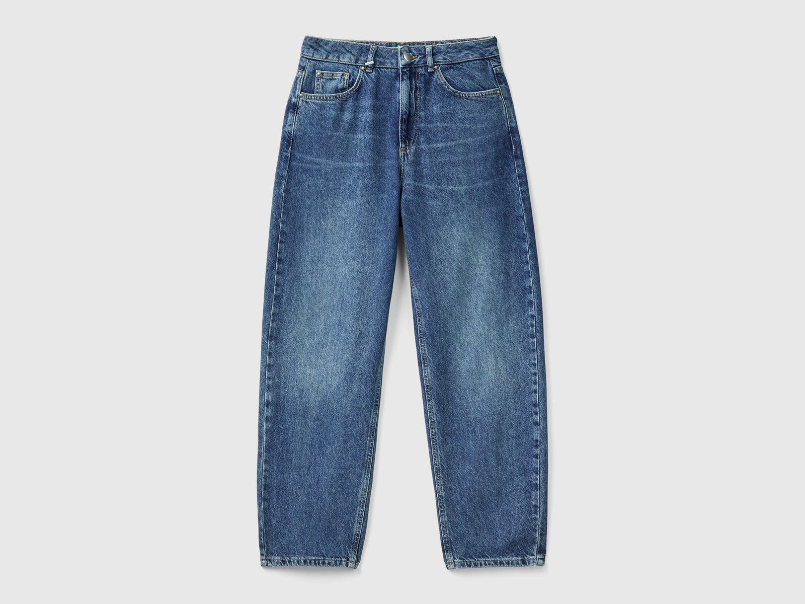 Jeans balloon fit da donna blu | Benetton Outlet