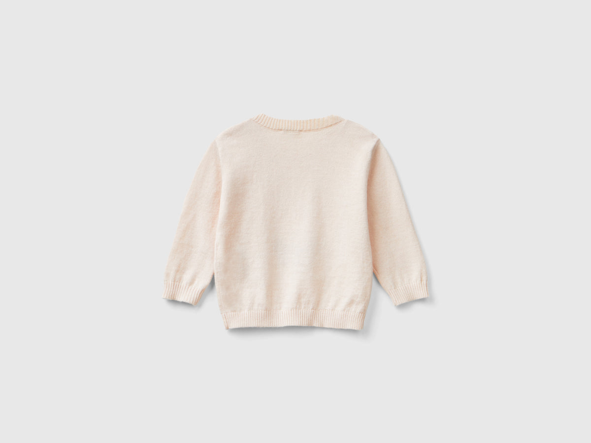 Maglia in misto lana con ricamo