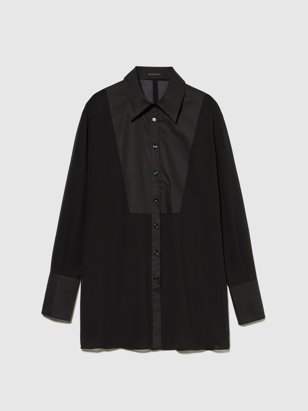 Camicia lunga in chiffon