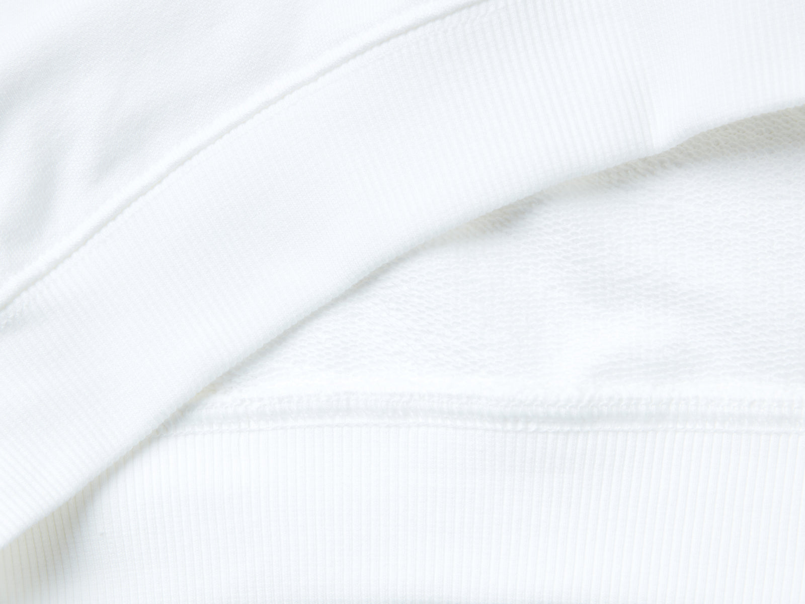 Felpa 100% cotone con logo da bambina bianco 2 | Benetton Outlet