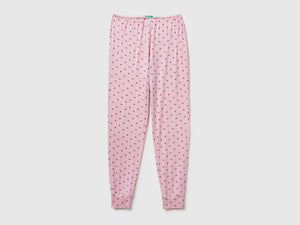 Pantaloni con stampa cuori