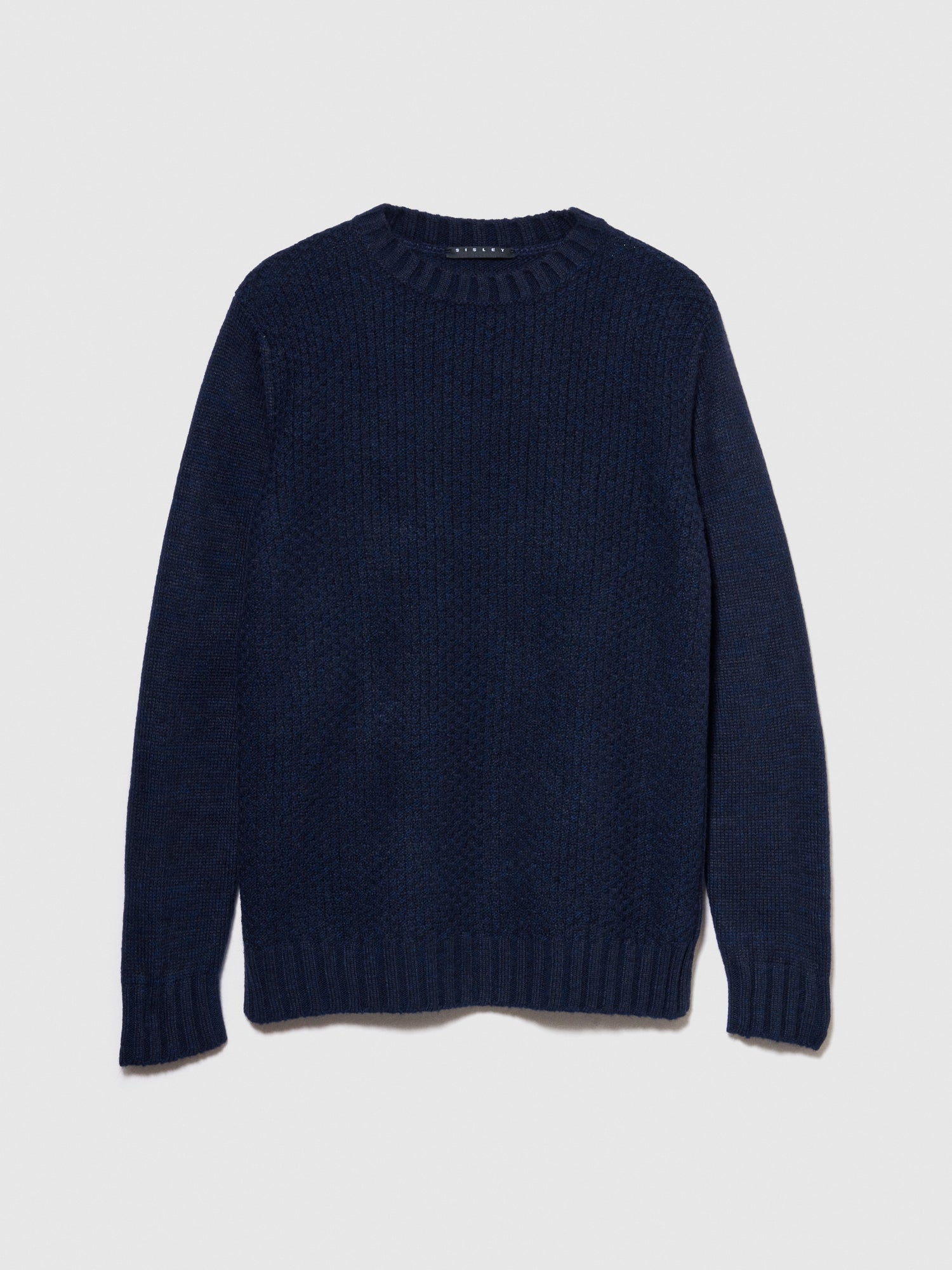 Maglia lavorata da uomo azzurro | Sisley Outlet