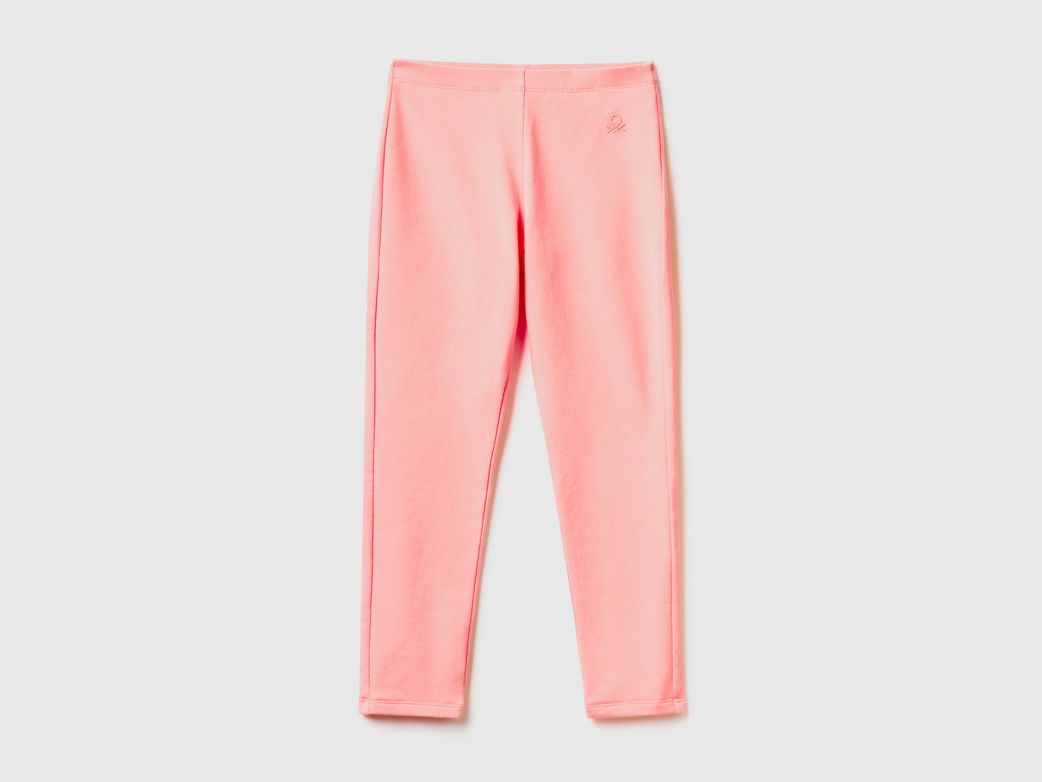 Leggings in felpa stretch da bambina rosa | Benetton Outlet