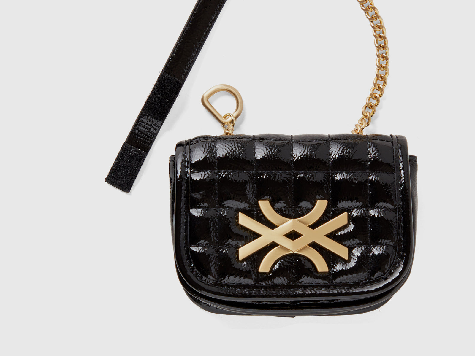 Be Bag mini lucida da bambina nero 2 | Benetton Outlet